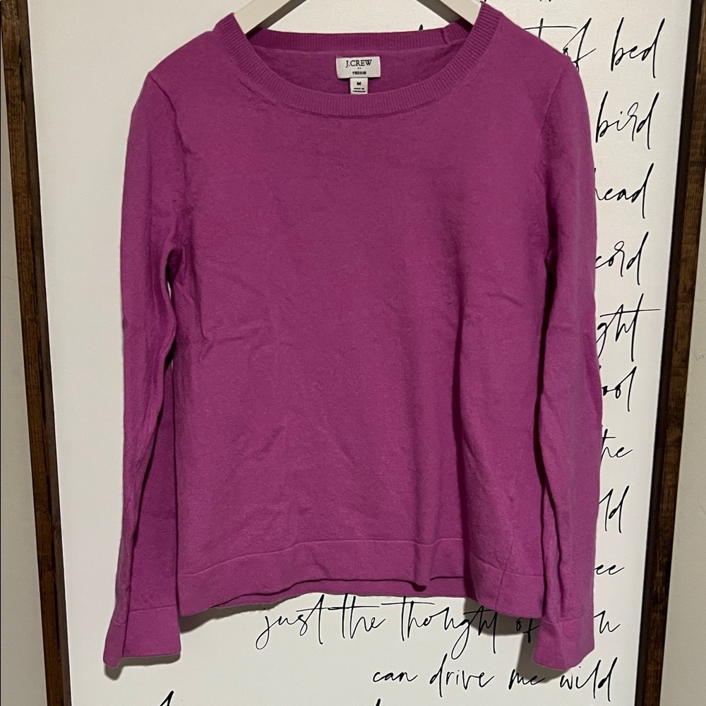 J. Crew Purple Teddie Sweater